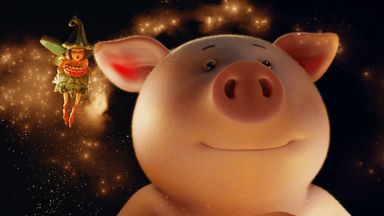 Tom Holland stars as the voice of Percy Pig